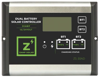 Picture of Zamp Solar 30 Amp Dual Battery 5-Stage PWM Charge Controller ZS-30AD 853330006125
