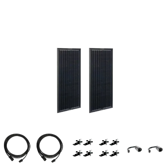 Picture of Zamp Solar OBSIDIAN Series 90 Watt Solar Panel Kit (2x45) ZSK1005 856204007648