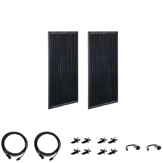 Picture of Zamp Solar OBSIDIAN Series 200 Watt Solar Panel Kit (2x100) ZSK1007 856204007662