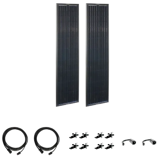 Picture of Zamp Solar OBSIDIAN SERIES 180 Watt Long Solar Panel Kit (2 x 90) ZSK1009 856204007792