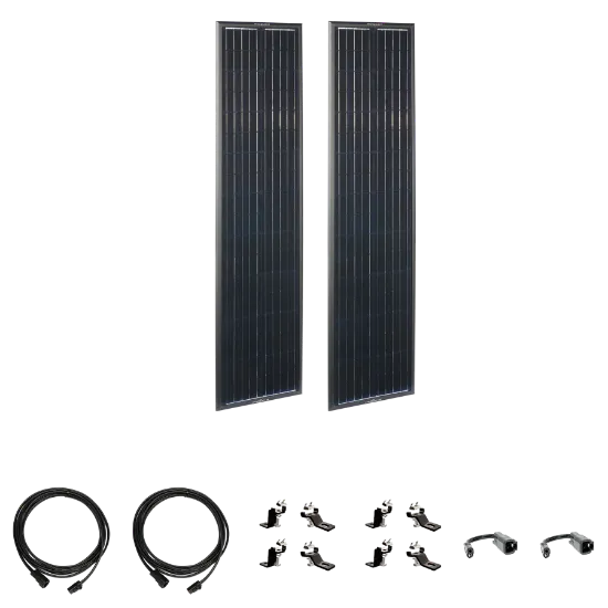 Picture of Zamp Solar Airstream OBSIDIAN SERIES 180 Watt Long Solar Panel Expansion Kit ZSK1011 856204007945