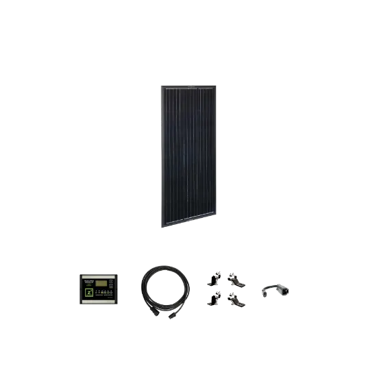 Picture of Airstream OBSIDIAN SERIES 100 Watt Solar Prep Complete Kit (2019-2022) AS100Preped 