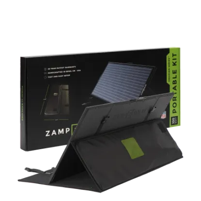 Picture of Zamp Solar OBSIDIAN SERIES 100 Watt Portable Kit - 2006+ Winnebago Solar Ready USP2004 