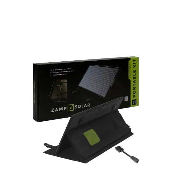 Picture of Zamp Solar OBSIDIAN SERIES 45-Watt Dometic PLB40 Charging Kit USP3001 