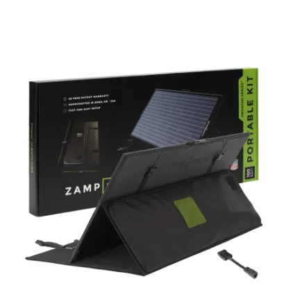 Picture of Zamp Solar OBSIDIAN SERIES 100 Watt Dometic PLB40 Charging Kit USP3002 