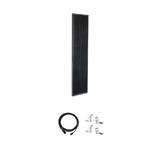 Picture of Zamp Solar Airstream Legacy Black 95 Watt Solar Panel Expansion Kit KIT1022 