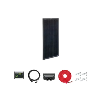Picture of Zamp Solar OBSIDIAN Series 100 Watt Solar Panel Deluxe Kit KIT1033  