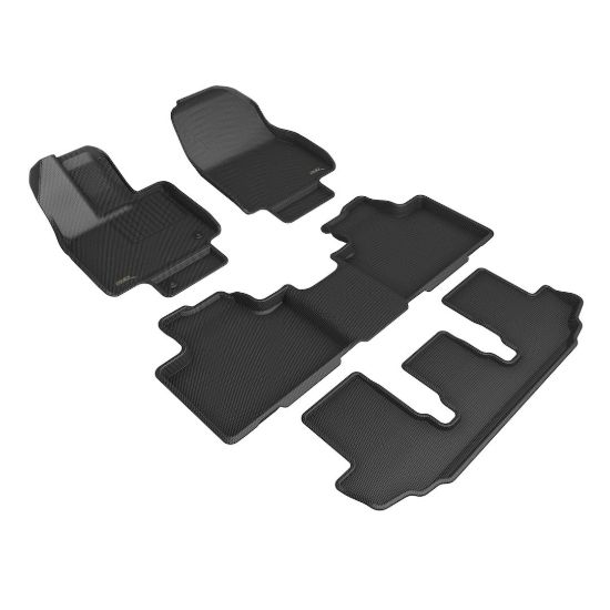 Picture of 3D Mats Floor Liner for Cars, All-Weather, Black - Part TY28001509