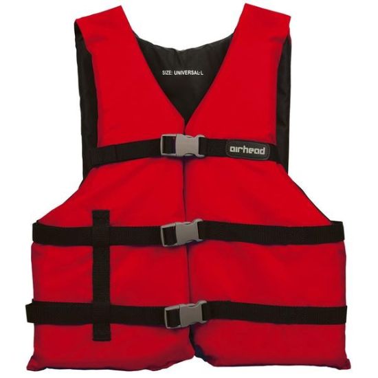 Picture of AIRHEAD 3000216ARD PFD Personal Flotation Device, Adult Life Vest, Red