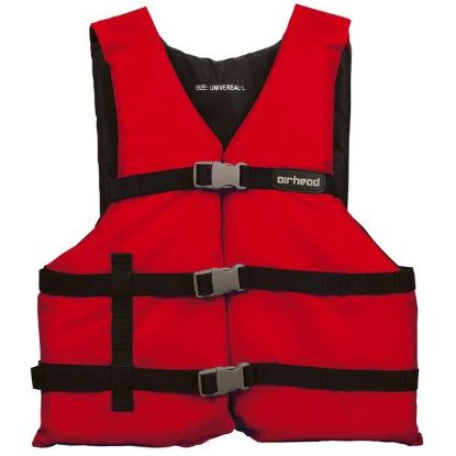 Picture of AIRHEAD 3000216ARD PFD Personal Flotation Device, Adult Life Vest, Red