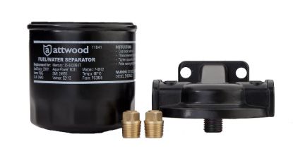 Picture of Attwood Marine Fuel Water Separator 118414 â€“ Reliable Boat Fuel Filter System