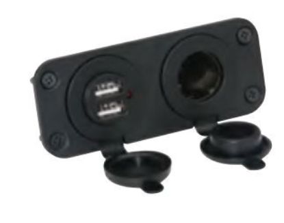 Picture of Attwood Marine USB Outlet 12V, Dual Port Charger - Part Number 142626
