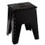 Picture of B&R Plastics EZ-Foldz 15"H Black Plastic Folding Step Stool 152-6BK 03-1217                                                  