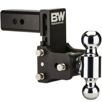 Picture of B&W Hitches Tow & Stow (TM) Class V 2-1/2" 14.5K 4.7" Drop x 4.7" Lift Triple Ball Mount TS20048B 14-1723                    