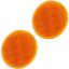 Picture of Bargman  3-3/16" Round Amber Stick-On Reflector 74-38-020 69-8423                                                            