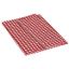 Picture of Camco  52" x 84" Red & White Checkered Rectangular Vinyl Tablecloth 51019 03-0742                                            