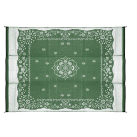 Picture of Camco  9' x 12' Green Oriental Reversible Camping Mat 42850 01-2960                                                          