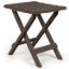 Picture of Camco Adirondack 12"L x 14"W x 15"H Brown Plastic Folding Adirondack Table 51882 03-0671                                     