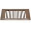 Picture of AP Products  Brown 4"W x 8"L Floor Heating/ Cooling Register w/o Damper 013-632 08-0154                                      