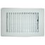 Picture of AP Products  White 4"W x 10"L Floor Heating/ Cooling Register w/Damper 013-627 08-0166                                       