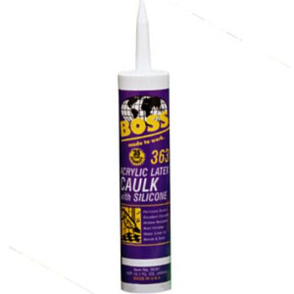 Picture of Accumetric BOSS (R) 363 Brown 10.1 Oz Tube Acrylic Latex Caulk 02434BR10 13-0748                                             