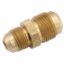 Picture of Anderson Metal LF 7507 Series 1/2" x 3/8" OD Tube 45 Deg SAE Flare Brass Fresh Water 90 Deg Elbow 704057-0806 06-1305        