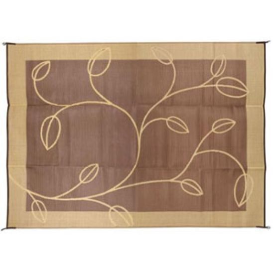 Picture of Camco  6' x 9'  Brown/ Tan Camping Mat 42875 01-0745                                                                         