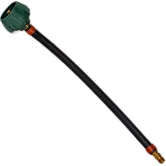 Picture of Camco  Type 1 ACME Nut x 1/4" Inverted Male Flare 15"L LP Feed Hose 59065 06-0519                                            