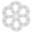Picture of Con-Tact  Clear Bath Mat w/ Decorative Pinwheel Design TUBT-C02520-06 03-1491                                                