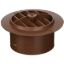 Picture of D&W INC.  Walnut 4" Dia Heating/ Cooling Register w/ Damper 3840RWN 08-0226                                                  