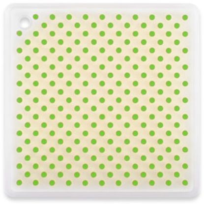 Picture of Dexas  Green Heat Resistant Silicone Plain Board Trivet w/ Raised Nibs GPN22383 03-1152                                      
