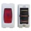 Picture of Diamond Group  1-Piece White w/Red Light SPST Rocker Switch DG110VP 19-2054                                                  