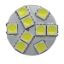 Picture of Diamond Group  G4 Base Daylight White 9LED Panel Multi LED Light Bulb DG52614VP 18-2351                                      