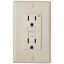Picture of Diamond Group  White 120V/ 15A Indoor/ Outdoor GFI Receptacle DG151VP 19-1348                                                