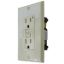 Picture of Diamond Group  White 125V Dual GFI Receptacle DG20VP 19-1646                                                                 