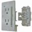 Picture of Diamond Group  White 125V/ 20A Dual GFI Receptacle DG20TVP 19-1681                                                           