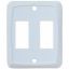Picture of Diamond Group  White Double Opening Switch Plate Cover DG201VP 19-1985                                                       