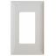 Picture of Diamond Group  White Single Speed Decor Opening Switch Plate Cover DG52494VP 19-1364                                         