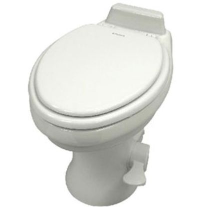 Picture of Dometic 320 Series White 18" Pedal Flush Ceramic Permanent Toilet 302320081 12-0011