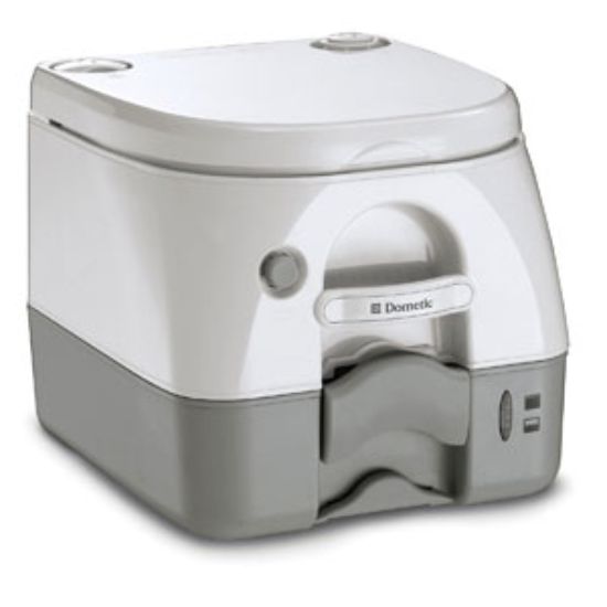 Picture of Dometic 972 Model 2.6 Gal Gray Portable Toilet 301097206 12-0021