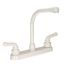 Picture of Dura Faucet Classical Series White w/Teapot Handles Hi Rise 8" Kitchen Faucet DF-PK210C-WT 10-0359                           
