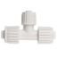 Picture of Flair-It  1/2" PEX Run x 3/8" PEX Branch White Plastic Fresh Water Reducing Tee 16830 72-0772                                