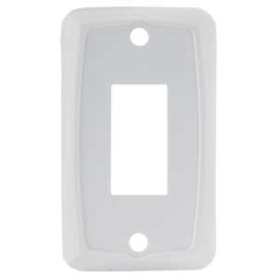 Picture of JR Products  5-Pack White Single Opening Multi Purpose Switch Faceplate 12841-5 19-1915                                      