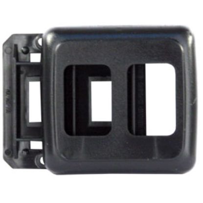 Picture of JR Products  Black Double Opening Multi Purpose Switch Faceplate w/Base 12315 19-0167                                        
