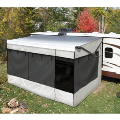 Picture of Lippert Solera Family Room Gray Enclosure For 16' L Awnings 362231 90-1825                                                   