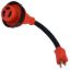 Picture of Mighty Cord  12" 15M/30F Dogbone Locking Power Cord Adapter A10-1530D 19-1731                                                