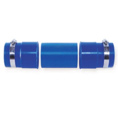 Picture of Prest-o-Fit Blue Line (R) Blue Sewer Hose Connector w/Clamps, Hose Coupler 1-0204 11-0279                                    