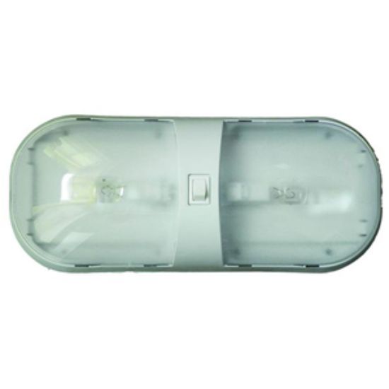 Picture of Command Omega White Double Dome Light 001-902XPB 18-0235                                                                     