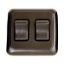 Picture of Diamond Group  Black 125V/ 16A SPST Double Rocker Switch For On/ Off Appliances DG3215VP 69-8818                             