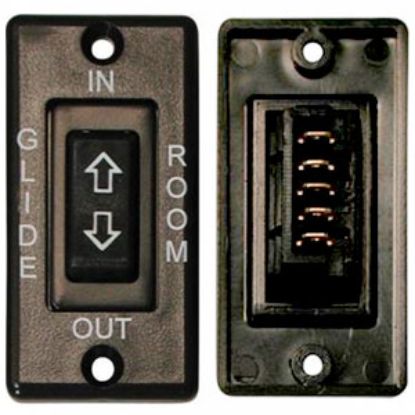 Picture of Diamond Group  Black 20A/12V 5-Pin DPDT Momentary Slide Out Switch DG171586BVP 69-8773                                       